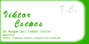 viktor csepes business card
